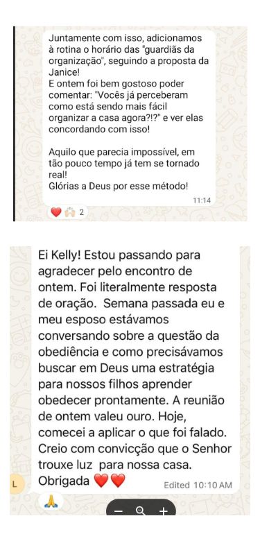 Depoimento de uma família do CMC, número 10